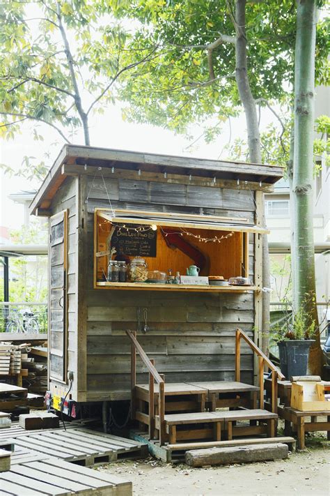 Garden Bar Shed Moka Pot Coffee Cafe Idea Pop Up Coffee Shop