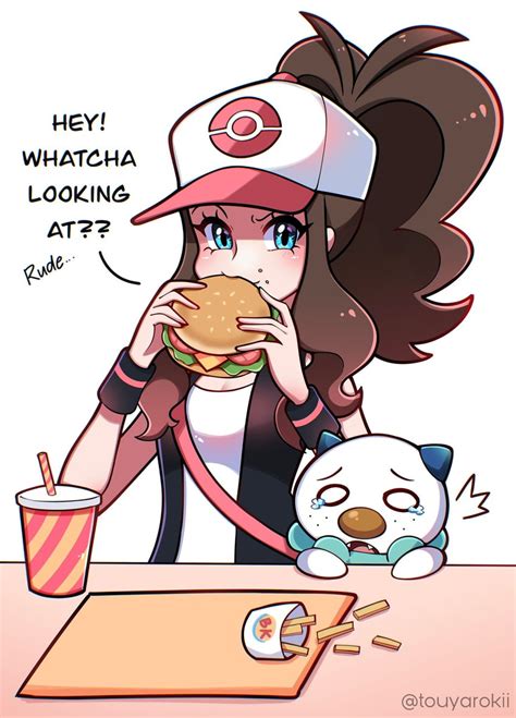 Hilda And Oshawott Pokemon And More Drawn By Touyarokii Danbooru