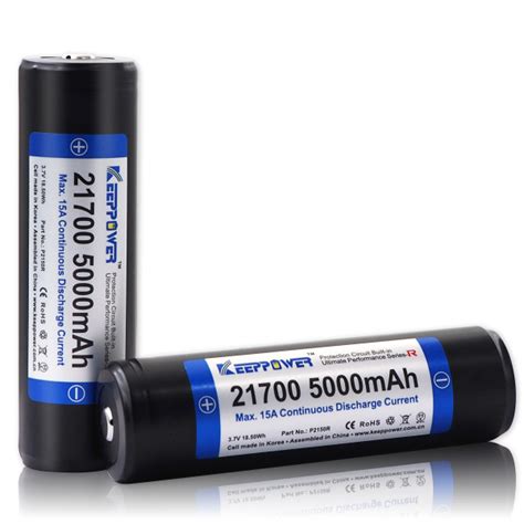 Keeppower Protected 21700 5000mah Battery