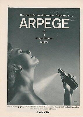 Lanvin Arpege Perfume Ad World S Most Famous Fragrance Paris