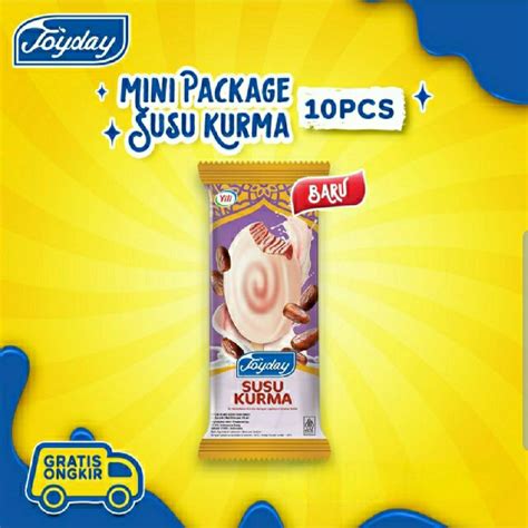 Jual Joyday Ice Cream Mini Package Susu Kurma Isi 10 Pcs Es Krim