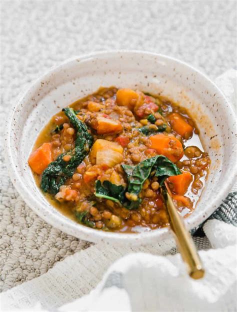 Instant Pot Lentil Soup With Squash Pressure Cooker Lentil Soup Recipe