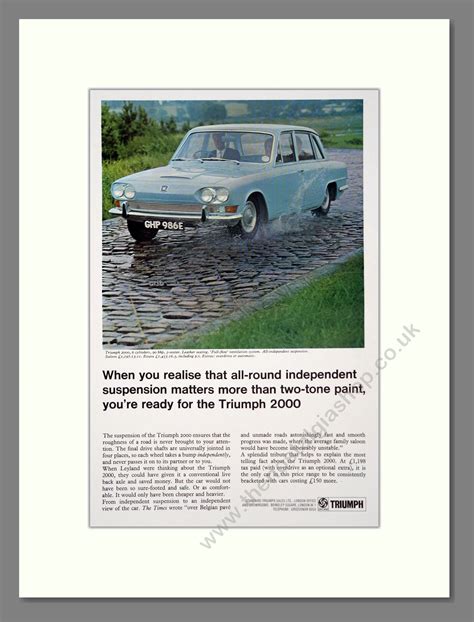 Triumph 2000 Vintage Advert 1967 Ref Ad61299 The Nostalgia Shop