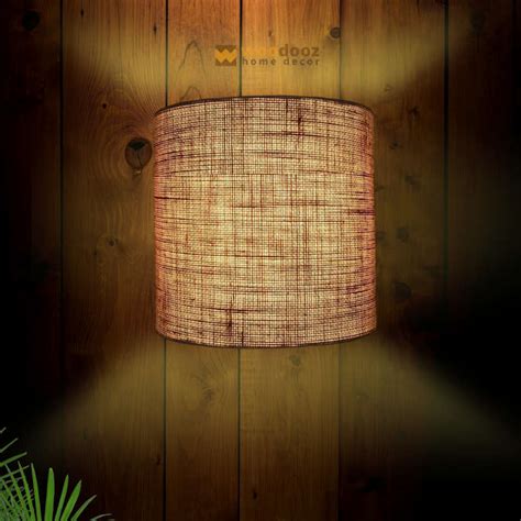 Half round wall lamp with jute | Woodooz Home Decor®