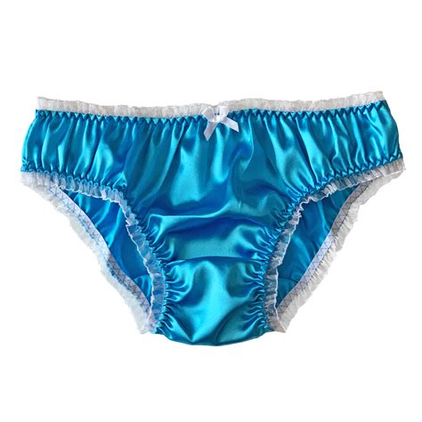 Satin Rüschen Sissy Gerüschtes Höschen Bikini Schlüpfer Unterwäsche