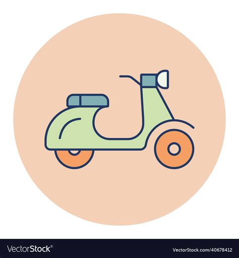 Scooter Moped Icon Graph Symbol For Travel Vector Image