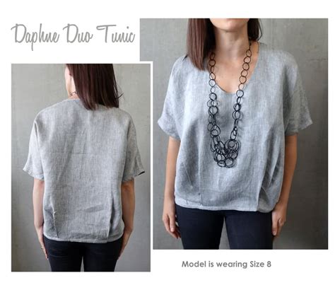 Daphne Duo Tunic Sewing Pattern Casual Patterns Style Arc