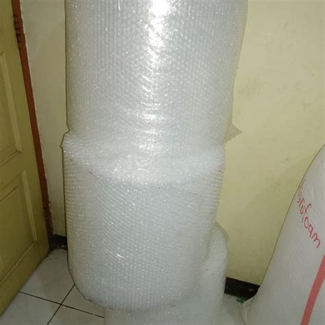 Jual Plastik Bubble Wrap 1 Roll 100 Meter Lebar 30cm Putih Standar