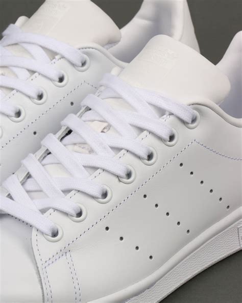 Adidas Stan Smith Trainers Triple White Originals Shoes Leather Mens