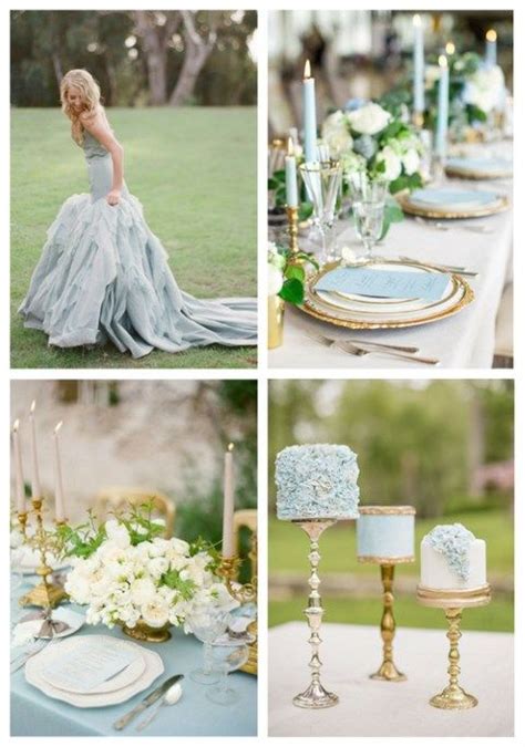 26 Delicate Dusty Blue And Gold Wedding Ideas Blue Gold Wedding Wedding Colors Blue Wedding