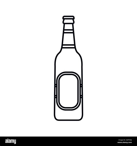 Bottle Of Beer Icon Outline Style Stock Vector Image And Art Alamy