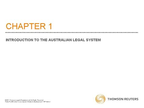 Chapter 1 Introduction To The Australian Legal System