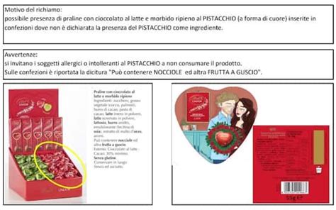 Cioccolatini Lindt Ritirati Dal Mercato Per La Presenza Di Allergeni