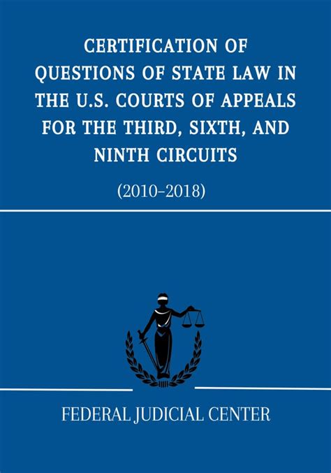 Certification Of Questions Of State Law In The U S Courts Of Appeals