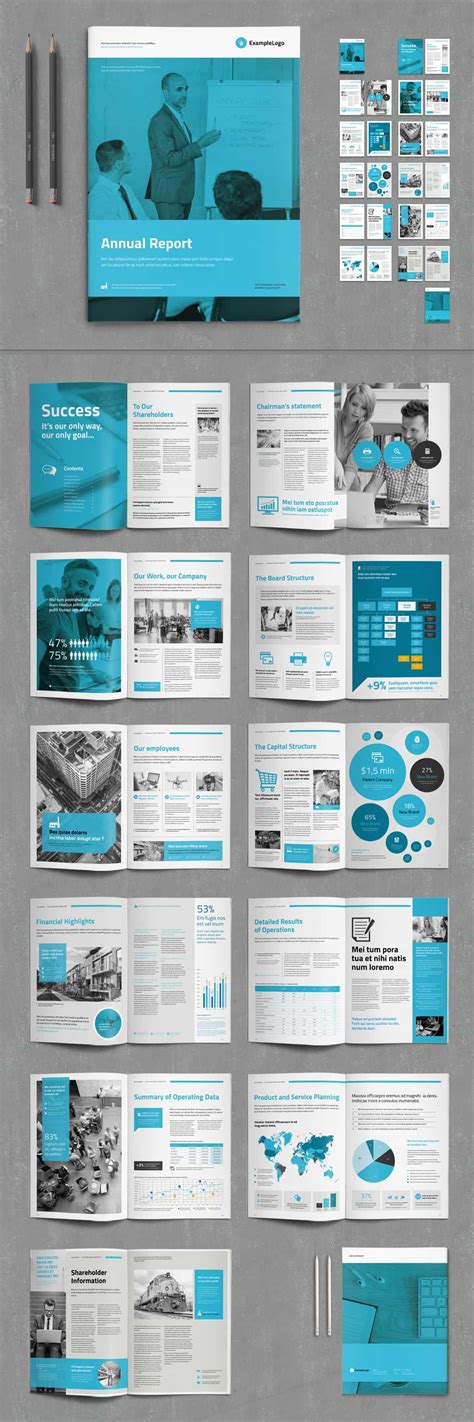 60 Modern Annual Report Design Templates Free And Paid Redokun Blog