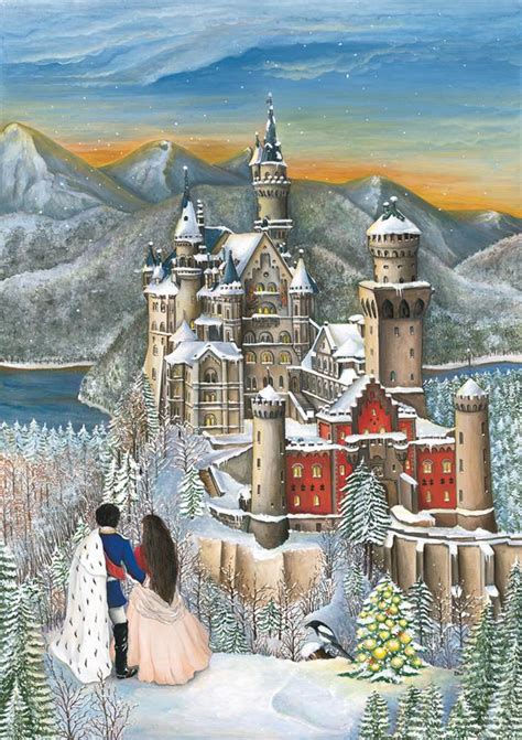 Neuschwanstein Castle Painting at PaintingValley.com | Explore ...