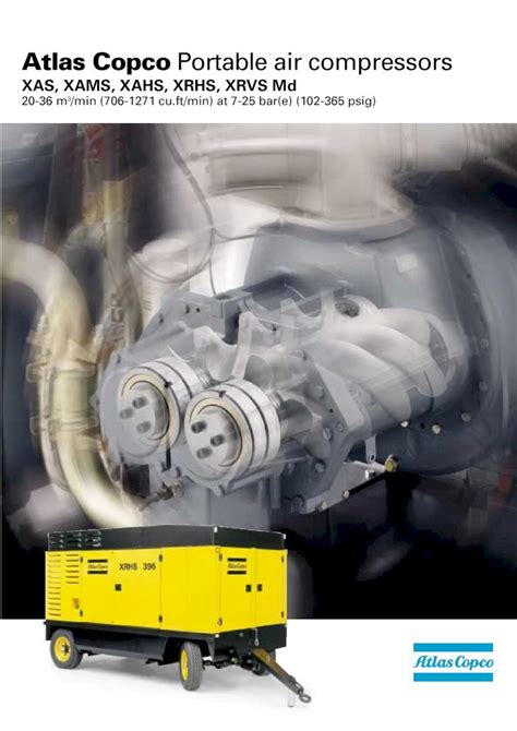 Pdf Atlas Copco Portable Air Compressors Europa Plant Xams