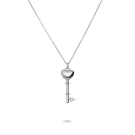 Collana Lunga Con Ciondolo Chiave In Argento Alfieri St John