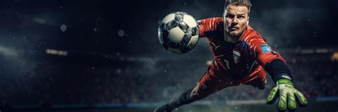 Premium Photo Soccer Goalkeeper Catches The Ball Generative AI