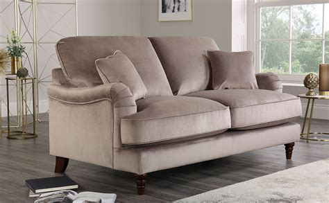 Charleston Mink Velvet 2 Seater Sofa | Furniture Choice