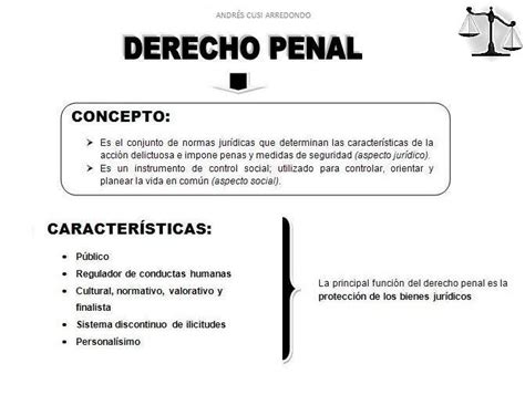 Andrés Eduardo Cusi Generalidades Del Derecho Penal AndrÉs Cusi Arredondo