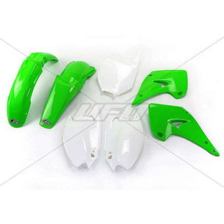 Kit Plastique Complet Ufo Vintage Moto Cross Kawasaki Kx Kx