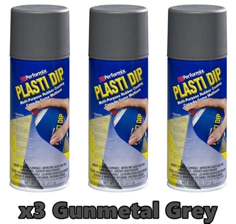 Performix Plasti Dip Gunmetal Grey Pack Base Coating Spray Oz