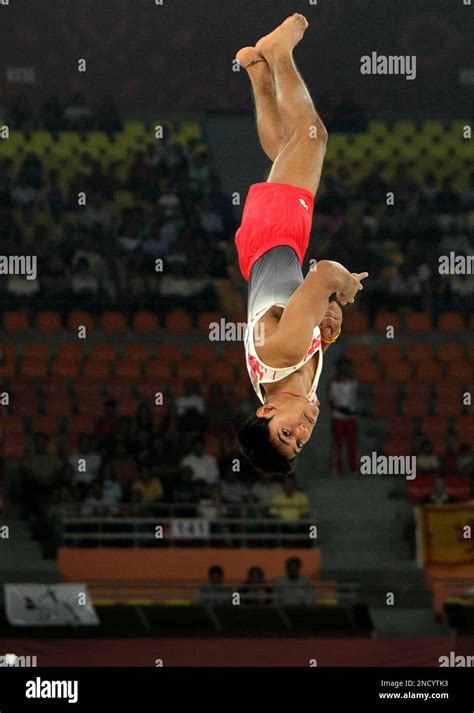 Bronze Medallist Indian Gymnast Ashish Kumar Performs In The Men S