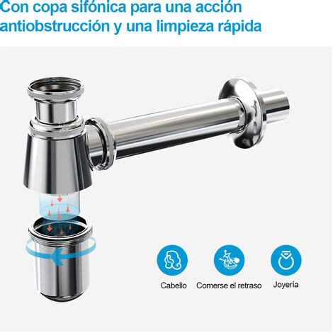 Heilmetz Sifones Para Lavabo Antiolor Sif N Lavabo Extensible Redondo