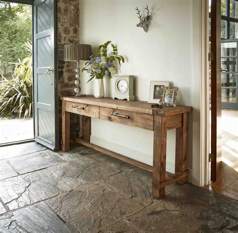 Country Reclaimed Solid Wood Farmhouse Console Table At Gowfb Ca Cdi