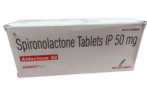 Aldactone Spironolactone Tablets IP 50 Mg RPG Life Sciences