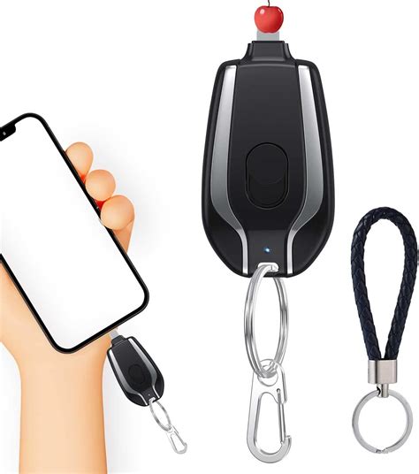 Mah Mini Power Emergency Pod Keychain Portable Charger For Iphone