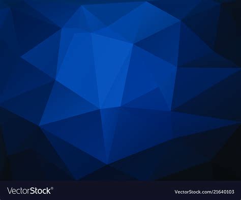 Abstract dark blue background with triangles Vector Image