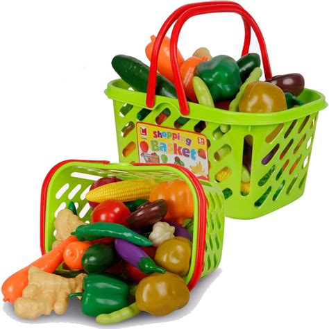 Buy Liberty Imports Pcs Fruits And Vegetables Shopping Basket Y