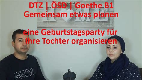 B1 Goethe ÖSD DTZ Sprechen 3 gemeinsam etwas planen eine