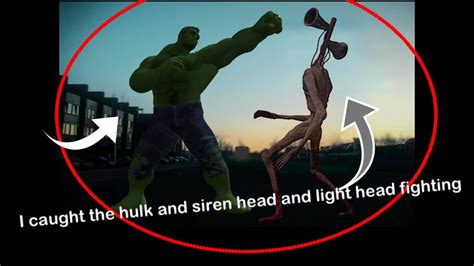 Siren Head Vs Hulk Vs Light Head Horror Skunx Remake YouTube