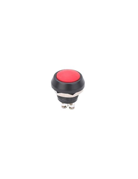 Push Button Domed Head Momentary Mm W Screw Terminals Vermelho