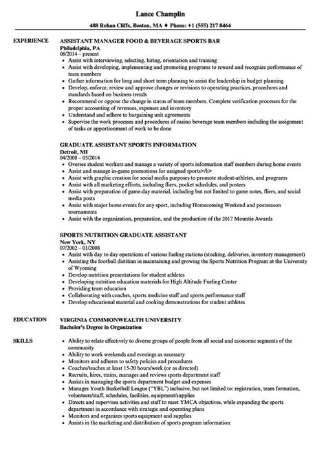 Top Sports Management Resume Template Resume Template Sport