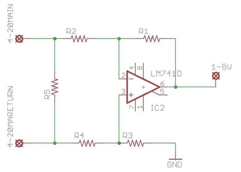 4 20ma Current Loop Tester Circuit Using Op Amp As Voltage 49 Off