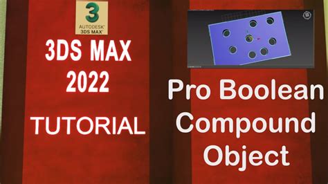 Ds Max Full Course Pro Boolean Compound Object Youtube