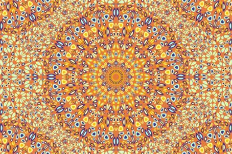 Seamless Floral Mandala Pattern Graphic By Davidzydd Creative Fabrica