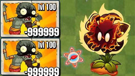 Pvz Tournament Random Pair Of Plants Vs Fire Breather Zombie Level