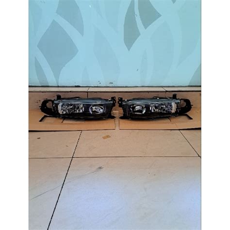 Jual Headlamp Lampu Depan Mitsubishi Galant V6 24 Hiu Shopee Indonesia