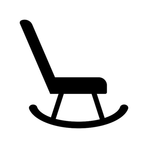 Premium Vector Rocking Chair Icon Logo Vector Design Template