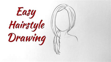 How To Draw Girls Hair Step By Step