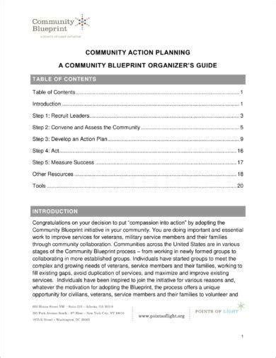 Community Action Plan 13 Examples Format Tips Pdf