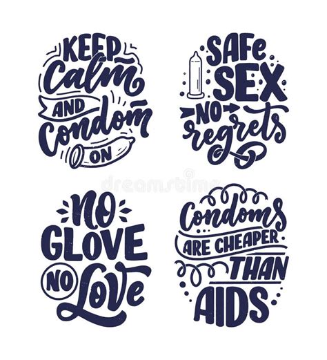 Safe Sex Slogans Great Design For Any Purposes Lettering For World