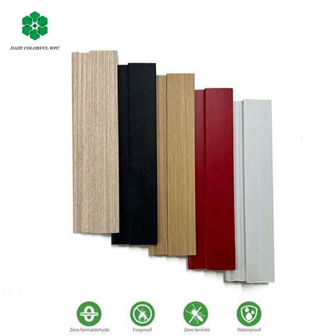 Wooden Grain Pvc Wpc Interior Fluted Wall Panels Designs Bendable Wall