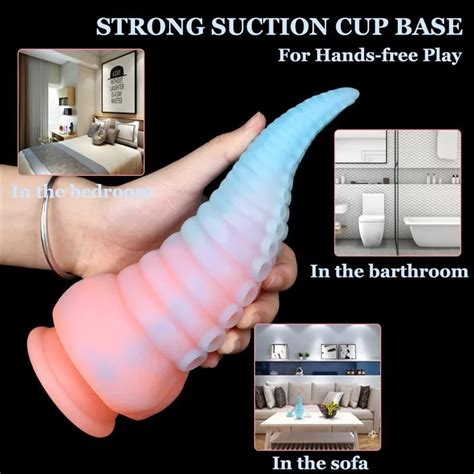 Inch Glow In The Dark Octopus Silicone Tentacle Dildo Tentacletoy