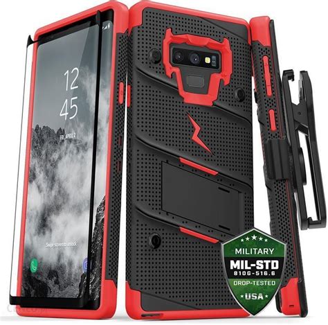 ZIZO BOLT COVER PANCERNE ETUI SAMSUNG GALAXY NOTE 9 BLACK RED Etui Na